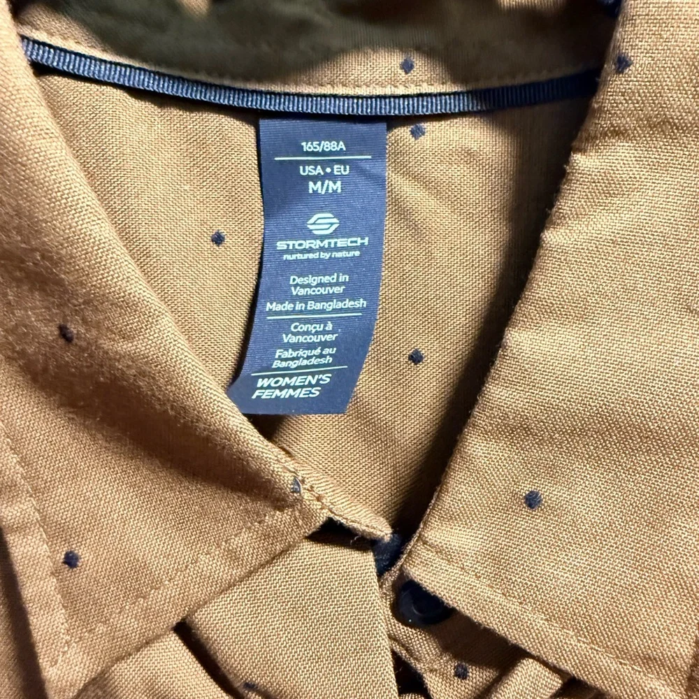 Mustard Short Sleeve Button Down Shirt - Picture 3 of 7